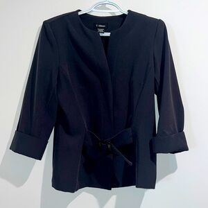 T. Milano charcoal gray black jacket. Size 8.